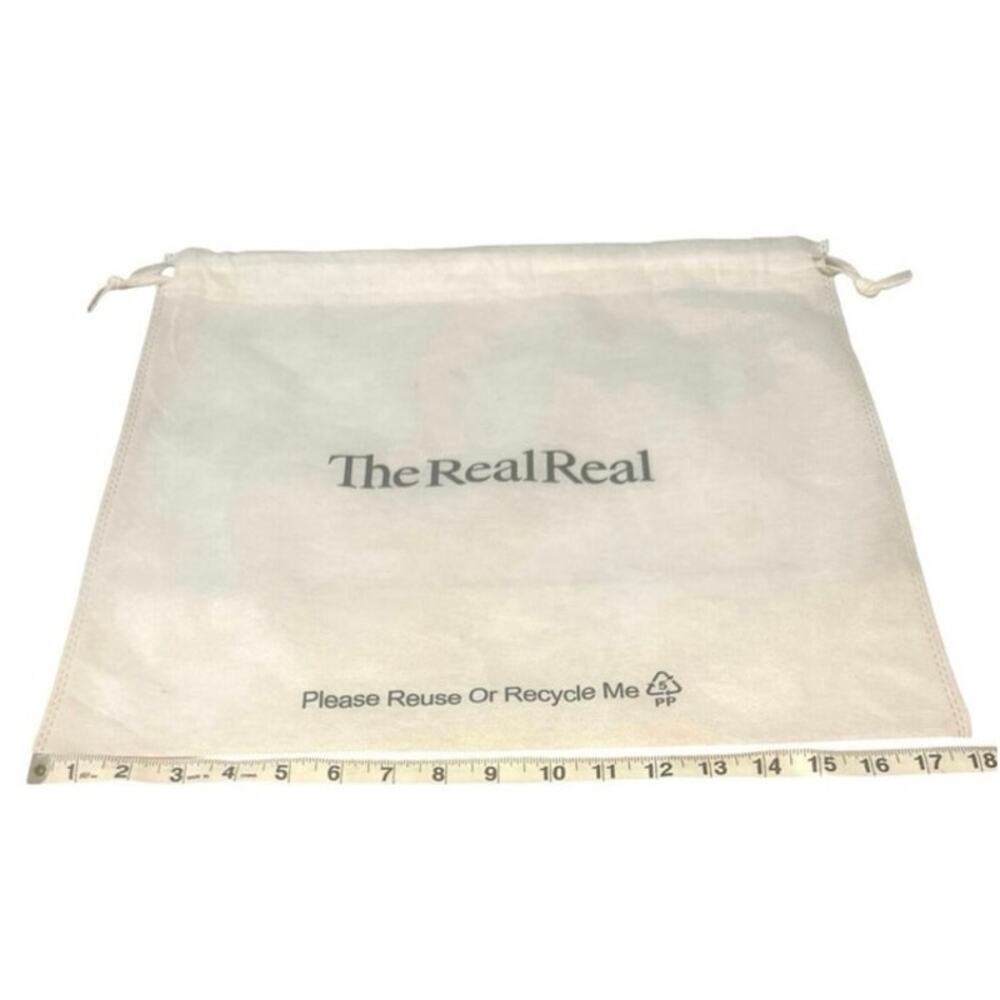 The Real Real white dust bag in excellent condition